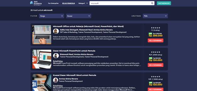 kelas online microsoft office