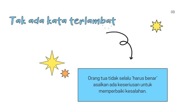 tidak ada kata terlambat